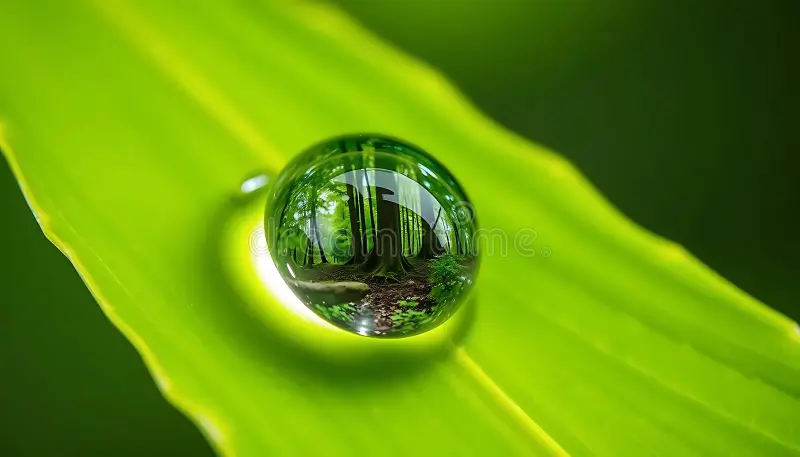 Forest in a Dew Drop Photo Sparks Reflection on Nature’s State